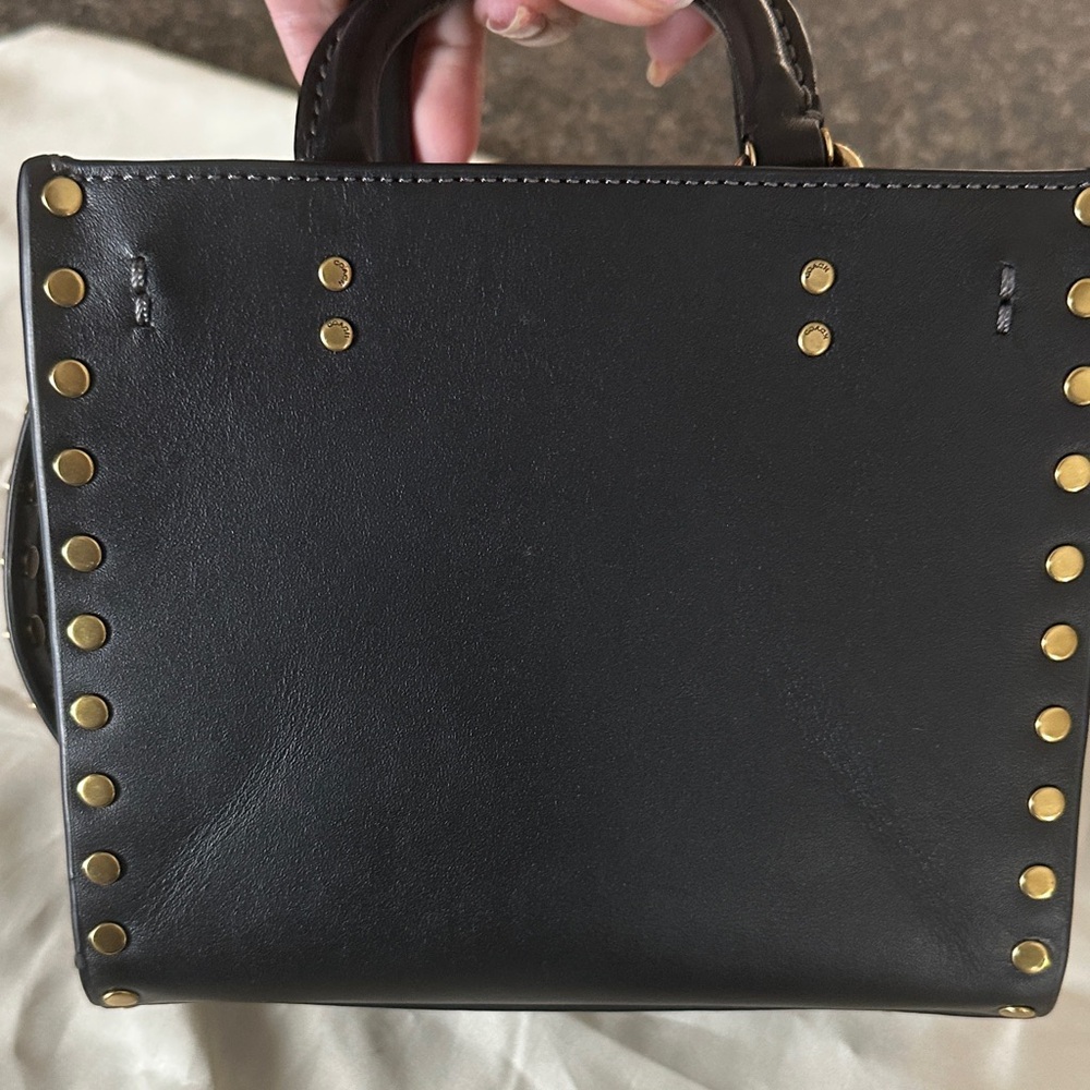 NWT Coach Black Rogue 17 Mini Bag with Gold Accents - Picture 6 of 15